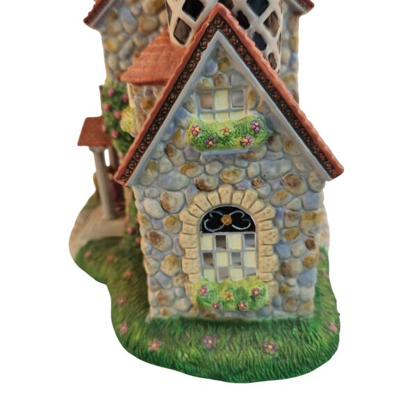 PartyLite Olde World Village Bristol House P7322 Tealight Holder 1990s Boxed - Picture 9 of 13